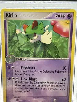 CGC Pristine 10 EX Dragon Frontiers Kirlia Reverse Holo 32/101 Pokemon 2006 🔥 - Image 3