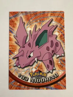 Nidorino #33 Black Label Second Edition Topps Pokemon 1999 - Good Condition - Image 1