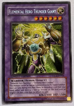Yu-Gi-Oh! Elemental HERO Thunder Giant EHC2-EN004 Secret Rare Limited - Image 1
