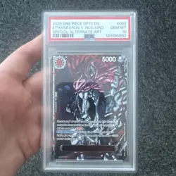 PSA 10 ONE PIECE 2025 ETHANBARON V. NUSJURO Special Alternate Art OP13 #080 God - Image 1