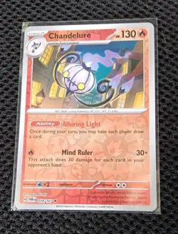 Chandelure 038/167 130 HP Cosmos Holo Promo Poltergeist 30× NM Pokemon TCG 2024 - Image 1