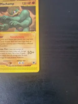 Machamp 51/165 Non Holo Rare Expedition WOTC Pokemon TCG - Image 4