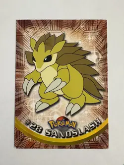 Sandslash #28 Black Label Second Edition Topps Pokemon 1999 - Good Condition - Image 1