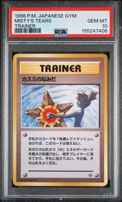 Pokemon Misty's Tears Gym Japanese PSA 10 Gem Mint - Image 1