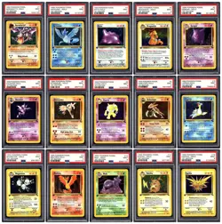 Pokemon 1999 Fossil 1st Edition Complete Holo Set 1-15 PSA 9 - Image 1