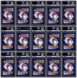 Pokemon 1999 Fossil 1st Edition Complete Holo Set 1-15 PSA 9 - Image 2