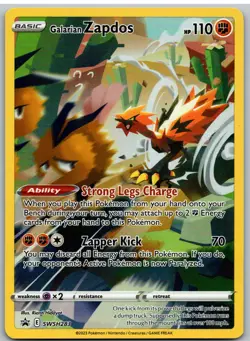 Galarian Zapdos SWSH283 Holo Promo Sword & Shield Promo Pokemon NM - Image 1
