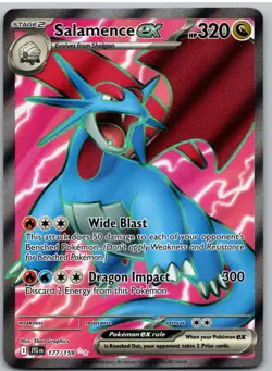 Salamence ex 177/159 Ultra Rare Journey Together Pokemon NM - Image 1