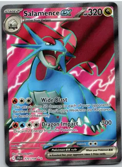 Salamence ex 177/159 Ultra Rare Journey Together Pokemon NM - Image 1