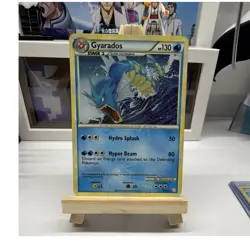 Pokemon TCG Gyarados 4/123 HeartGold SoulSilver Holo Rare English Stage 1 130 HP - Image 1