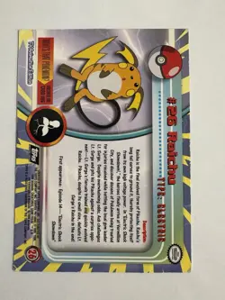 Raichu #26 Black Label Second Edition Topps Pokemon 1999 - Good Condition - Image 2