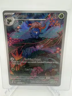 Pokemon Gloom 198/197 SV03: Obsidian Flames Full Art Holo Illustration Rare Card - Image 2