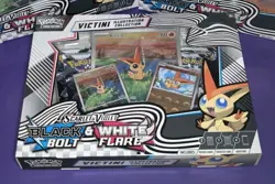 Pokemon TCG Black Bolt & White Flare Unova Victini Illustration Collection Box - Image 1