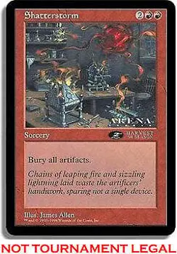 Shatterstorm (Oversized 6X9) Promo HEAVILY PLD Sorcery Special MTG CARD ABUGames - Image 1