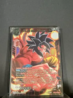 SS4 Son Goku, Defender of Life Dragon Ball Super 02 SD17 Holo Near Mint Card - Image 1