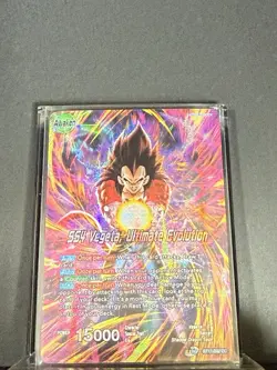 SS4 VEGETA Ultimate Evolution Dragon Ball Super 032 BT11 Holo Near Mint Card - Image 1