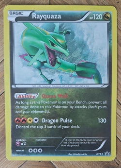 Rayquaza XY64 Holo Jumbo/Oversized Promo Pokemon Card 2015 PSA Oversized - Image 1