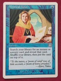Magic The Gathering 6TH EDITION MYSTICAL TUTOR blue card MTG SIXTH - Image 1