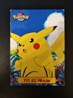 TV2 #25 Pikachu - TV Animation Edition - Pokemon Topps Card - Image 1