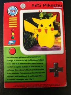 TV2 #25 Pikachu - TV Animation Edition - Pokemon Topps Card - Image 2