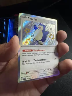 Snorlax NM Paldean Fates 202/091 Baby Shiny Pokemon TCG Holo Pokemon TCG CARD - Image 5
