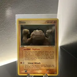 Pokemon TCG Ditto Geodude Card 62/113 EX Delta Species 2005 - Image 1