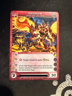 Seeryn, Servant of Fire - Alliances Unraveled - Chaotic Card - Choose Stats! - Image 2