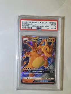 Charizard🔥 Black Star Promo Hidden Fates PSA 9 Mint Graded Pokemon Card Holo GX - Image 1