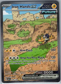 Iron Hands Ex 248/182 - Paradox Rift SIR - Pokemon Card - NM - Image 1