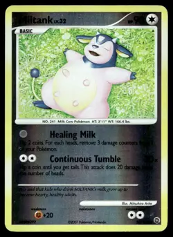 Miltank 55/132 Pokemon Card Secret Wonders Uncommon 90 HP Rev Holo NM OC - Image 1