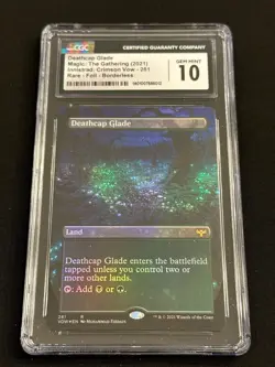 MTG Innistrad Crimson Vow Deathcap Glade Rare Foil Borderless CGC 10 Gem Mint - Image 1