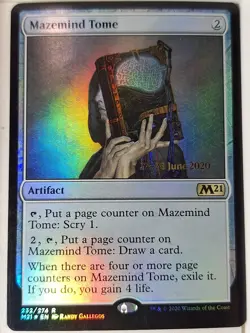 Mazemind Tome - FOIL - Prerelease Promo - Magic the Gathering MTG Nice! - Image 1