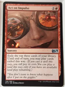Act On Impulse - Magic 2015 Core Set M15 - Magic the Gathering MTG Nice! - Image 1