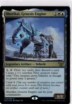 Shorikai, Genesis Engine NM/M* FOIL Commander Kamigawa Neon Dynasty -UnltdCards - Image 1