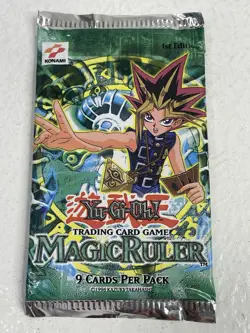 Yu-gi-oh! Yugioh Magic Ruler 1st Edition - Sealed Booster Pack NEW tcg Card Vtg 53334282130 - Image 2