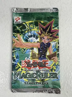 Yu-gi-oh! Yugioh Magic Ruler 1st Edition - Sealed Booster Pack NEW tcg Card Vtg 53334282130 - Image 3