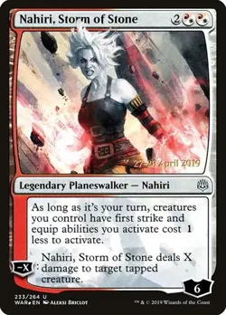 2x Nahiri, Storm of Stone - Foil Prerelease Promo War of the Spark LP MTG - Image 1