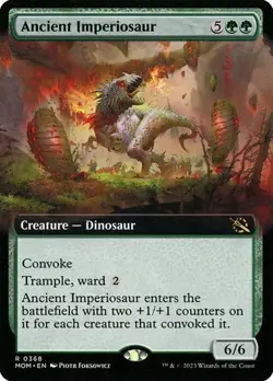 2x Ancient Imperiosaur - Extended Art March of the Machine LP MTG - Image 1