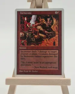 Incinerate Fifth Edition (5ED) Magic Karte MTG englisch (Einascherung) - Image 1