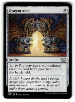 Dragon Arch 305 Uncommon Double Masters 2022 Magic: The Gathering Near Mint - Image 1