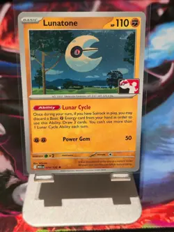 Lunatone 074/132 Non-Holo - Mega Evolution - Play! Pokemon Prize Pack Series 8 - Image 1