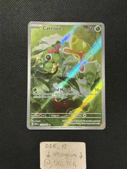 Pokemon ENGLISH - 151 - Caterpie - 172/165 - Illustration Art Rare - M/NM - Image 1