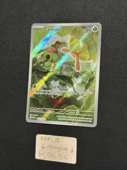 Pokemon ENGLISH - 151 - Caterpie - 172/165 - Illustration Art Rare - M/NM - Image 4