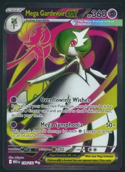 Mega Gardevoir EX 159/132 Full Art Rare Pokemon Mega Evolution Base Near Mint - Image 1