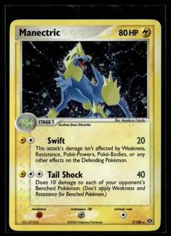 Manectric 7/106 Emerald Rare Holo Pokemon - Image 1