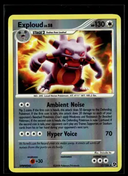 Exploud 17/106 Great Encounters Reverse Holo Rare Pokemon - Image 1