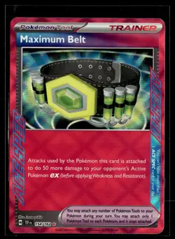 Maximum Belt 117/131 Prismatic Evolutions ACE SPEC Rare Pokemon - Image 1