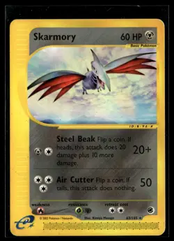 Skarmory 63/165 Expedition Base Set Rare Pokemon - Image 1