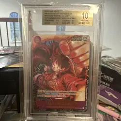 2023 One Piece New Era Monkey D Luffy 1st Ann Special Alt Art #ST01-012 BGS 10 - Image 1