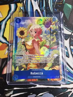 Rebecca OP15-053 Alternate Art Foil Borderless NM One Piece TCG Super Rare Card - Image 1